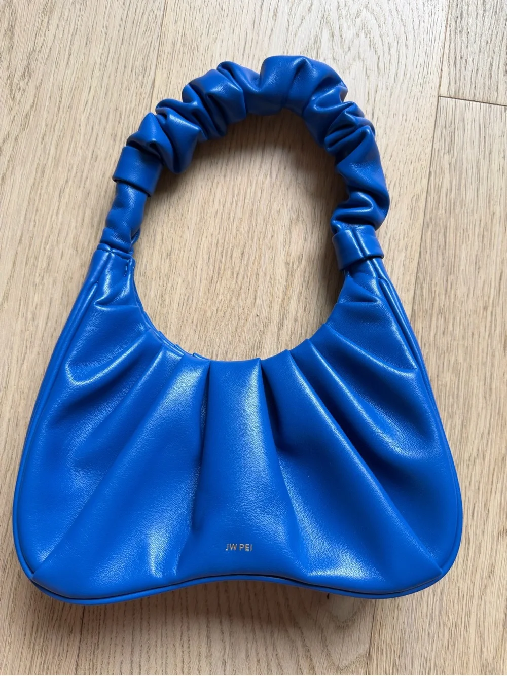 JW PEI Vibrant Blue Gabbi Ruched Shoulder Bag
